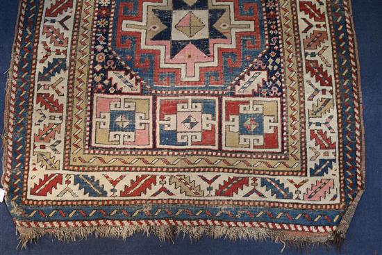 A Shirvan multi coloured runner, c.1900, 8ft 9in by 3ft 1in.